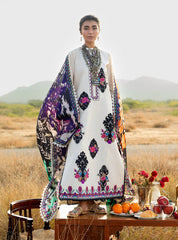 3-PC Unstitched Chikankari Jacquard By Zainab Chottani | Nivara