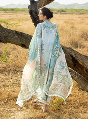 3-PC Unstitched Chikankari Jacquard By Zainab Chottani | Liyana