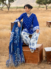 3-PC Unstitched Chikankari Jacquard By Zainab Chottani | Veyra