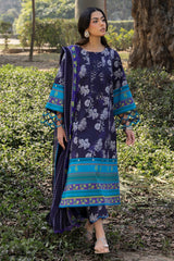 3-PC Unstitched Printed Lawn C-Prints By Charizma | CP5-15