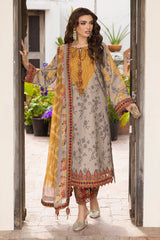 3-PC Unstitched Embroidered Lawn Andaaz By Charizma | CAD6-02
