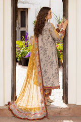 3-PC Unstitched Embroidered Lawn Andaaz By Charizma | CAD6-02