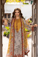 3-PC Unstitched Embroidered Lawn Andaaz By Charizma | CAD6-02