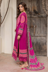 3-PC Unstitched Embroidered Lawn Andaaz By Charizma | CAD6-01