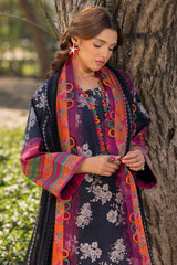 3-PC Unstitched Printed Lawn C-Prints By Charizma | CP5-14