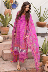 3-PC Unstitched Embroidered Lawn Andaaz By Charizma | CAD6-09