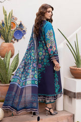 3-PC Unstitched Embroidered Lawn Andaaz By Charizma | CAD6-03