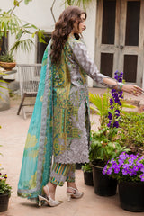 3-PC Unstitched Embroidered Lawn Andaaz By Charizma | CAD6-06