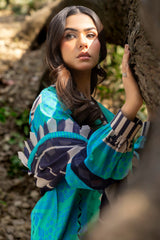 3-PC Unstitched Printed Lawn C-Prints By Charizma | CP5-17