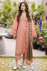 3-PC Unstitched Embroidered Lawn Andaaz By Charizma | CAD6-07