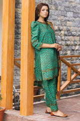 ANW4-05 | 3Pc Unstitched Suit Winter Embroidered Printed Staple Aniq By Charizma