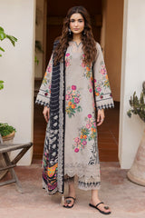 3-PC Unstitched Embroidered Lawn Andaaz By Charizma | CAD6-08