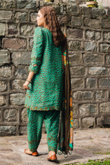 ANW4-05 | 3Pc Unstitched Suit Winter Embroidered Printed Staple Aniq By Charizma