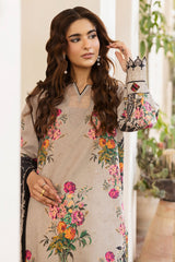 3-PC Unstitched Embroidered Lawn Andaaz By Charizma | CAD6-08