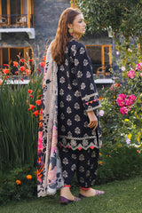 ANW4-07 | 3Pc Unstitched Suit Winter Embroidered Printed Staple Aniq By Charizma