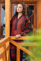 ANW4-06 | 3Pc Unstitched Suit Winter Embroidered Printed Staple Aniq By Charizma