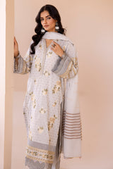 MS-629 | 3PC Unstitched Embroidered Banarsi Lawn Missouri By Johra