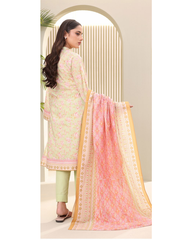 3-PC unstitched Printed Lawn By Zellbury | 0252