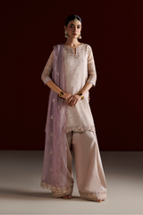 3Pc Embroidered Chiffon Unstitched Suit By Iznik