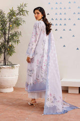 3-PC Unstitched Embroiderd Lawn By Baroque | UF-4395