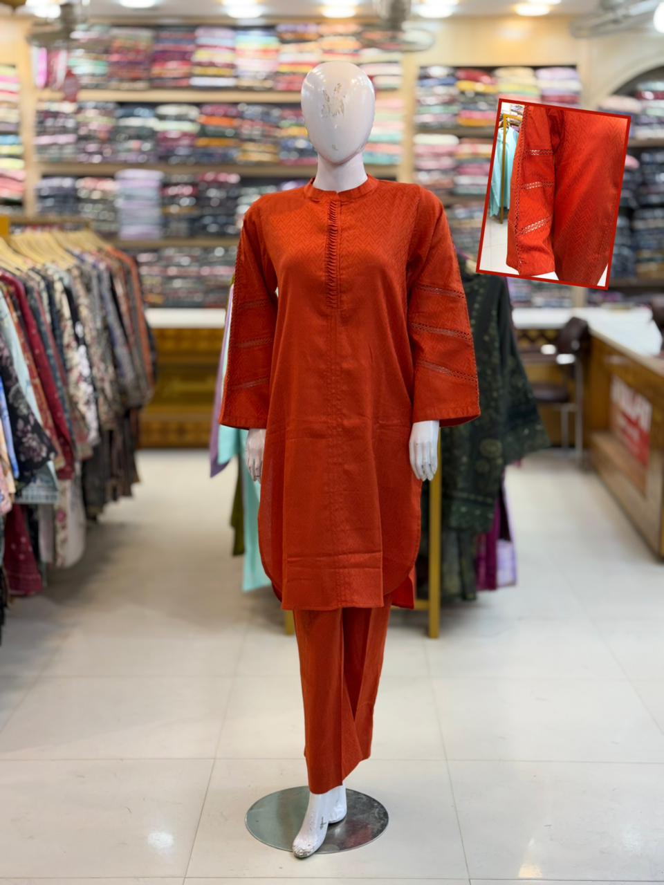 2-PC Stitched Lawn Suit | ST-18