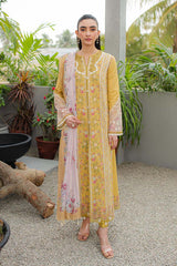 JK-15 MIEL | 3Pc Unstitched Qline Lawn Collection By Qalamkar