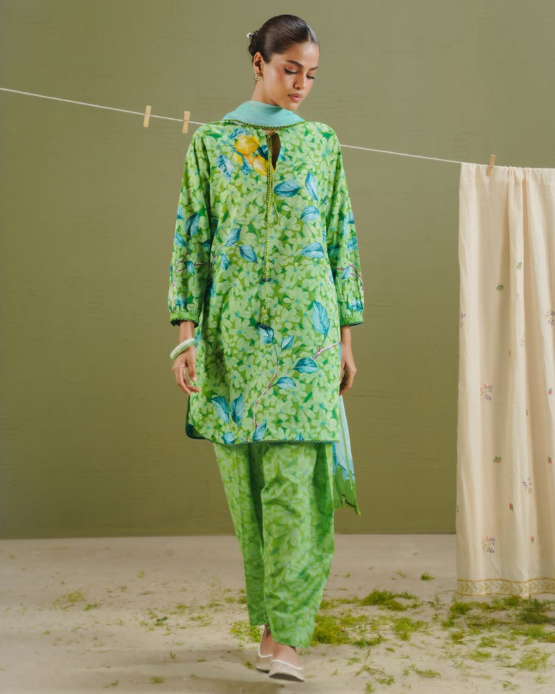 3-PC Unstitched Digital Prints Coco By Zara Shahjahan | Kael-7B