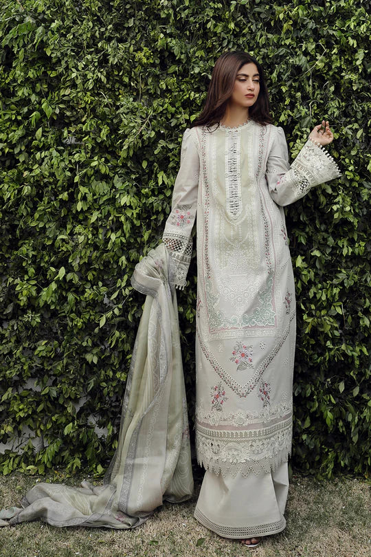 PS-11 RINNAH | 3PC Unstitched Suit Embroidered Festive Lawn By Qalamkar