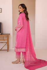 MS-632 | 3PC Unstitched Embroidered Banarsi Lawn Missouri By Johra