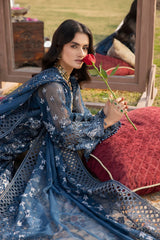 D-03 Arsenic | 3PC Unstitched Suit Luxury Chiffon Dilkash By Lavish Premium