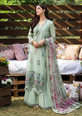 3-PC Unstitched DIgital Printed Chikankari Lawn By Elaf Premium | ERC-7B