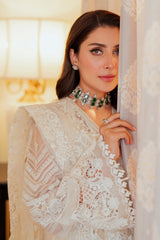 3-PC Unstitched Embroidered Chiffon Chantelle By Baroque | CH13-02