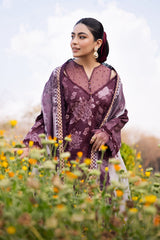 AF-PL-6020-ASTER | 3PC Unstitched Lawn Digital Print Sheen By Alizeh