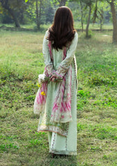 3-PC Unstitched DIgital Printed Chikankari Lawn By Elaf Premium | ERC-7B