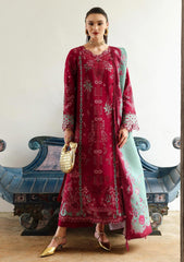 3-PC Unstitched Linen Embroidered Qline By Qalamkar | ROOHI