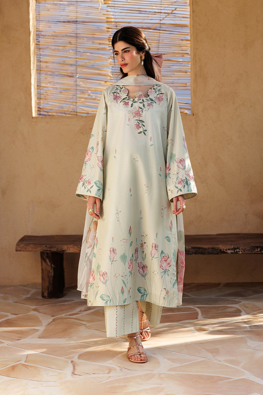 3-PC Unstitched Printed Lawn By Iznik | UE-672