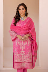 MS-632 | 3PC Unstitched Embroidered Banarsi Lawn Missouri By Johra