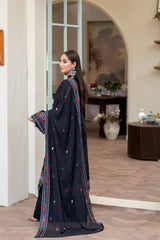 3-PC Unstitched Lawn Embroidered Shirt Crinkle Embroidered Dupatta Naqsh By Wania | WL-394
