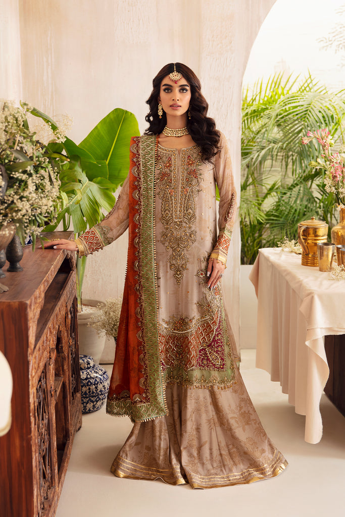 DJ4-02 - 3-PC Unstitched Embroidered Dastan-E-Jashan by Charizma Premium