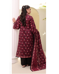 3-PC unstitched Printed Lawn By Zellbury | 0321