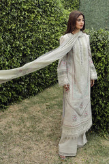 PS-11 RINNAH | 3PC Unstitched Suit Embroidered Festive Lawn By Qalamkar