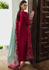 3-PC Unstitched Linen Embroidered Qline By Qalamkar | ROOHI