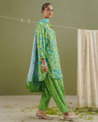 3-PC Unstitched Digital Prints Coco By Zara Shahjahan | Kael-7B