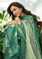 3-PC Unstitched Embroidered Luxury Lawn By Elaf | ELQ-2A