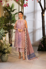Unstitched 3-PC Embroidered Lawn Vital Collection By Sobia Nazir - VT25-3B