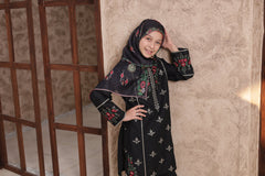 3-PC Stitched Embroidered Eid Signature By Suntex Fabrics | Black