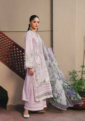 3-PC Unstitched Embroidered Lawn Ek Fasana By Kahf | KLB-4A MEHAK