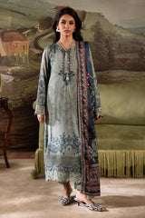 3-PC Unstitched Linen Signature Prints By Nureh | SP-174