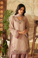 3-PC Unsititched  Embroidered Viscose Linen By Iznik | IPF-09