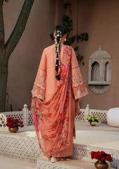 3-PC Unstitched Embroidered Lawn Ek Fasana By Kahf | KLB-5B ADAA